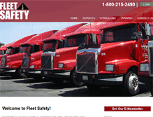 Tablet Screenshot of fleet-safety.com